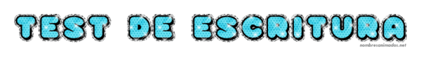 gif test de escritura animado
