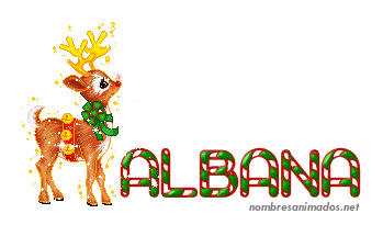 GIF animado nombre albana - 0557