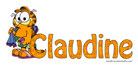 GIF animado nombre claudine - 0556