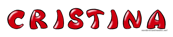 Gifs Animados del Nombre Cristina. Imágenes gifs. Firmas animadas
