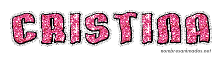 Gifs Animados del Nombre Cristina. Imágenes gifs. Firmas animadas