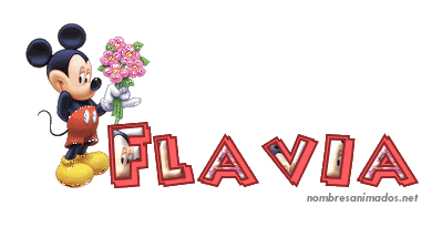 GIF animado nombre flavia - 0555
