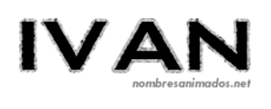 GIF animado nombre ivan - 0549