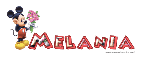 GIF animado nombre melania - 0555