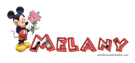 GIF animado nombre melany - 0555