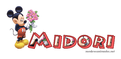 GIF animado nombre midori - 0555