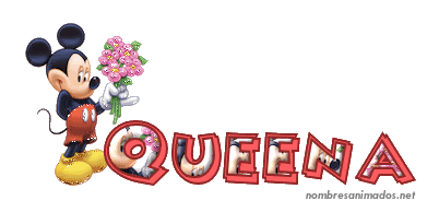 GIF animado nombre queena - 0555