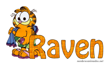 GIF animado nombre raven - 0556