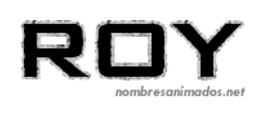 GIF animado nombre roy - 0549