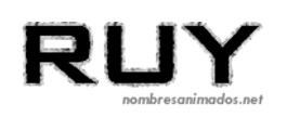 GIF animado nombre ruy - 0549