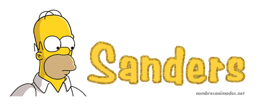 GIF animado nombre sanders - 0545