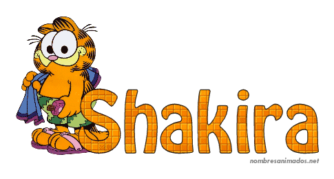 GIF animado nombre shakira - 0556